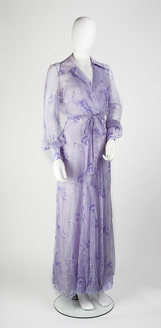 Appraisal: A lilac Enzo Russo slip dress with sheer outer dress