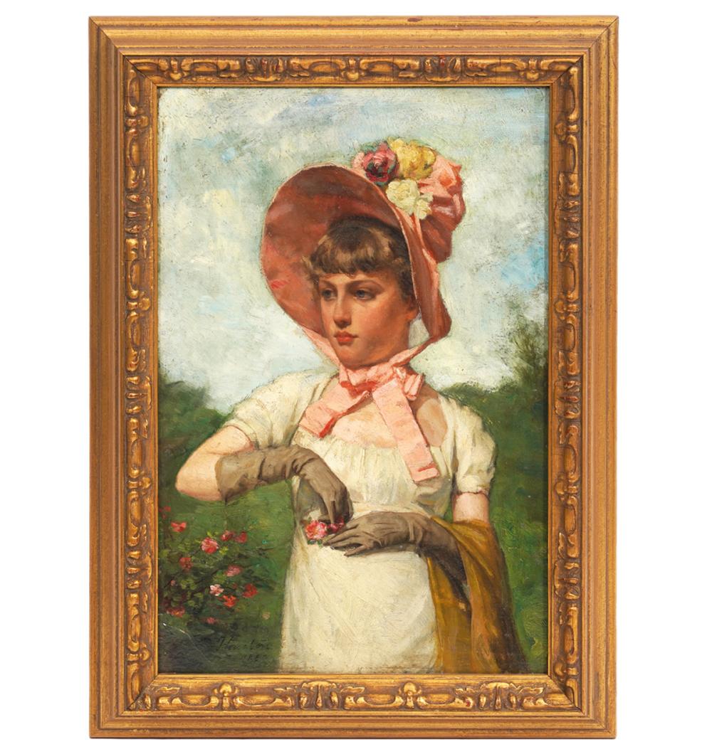 Appraisal: FRANCES HOUSTON 'PORTRAIT OF A YOUNG GIRL' O BFrances C