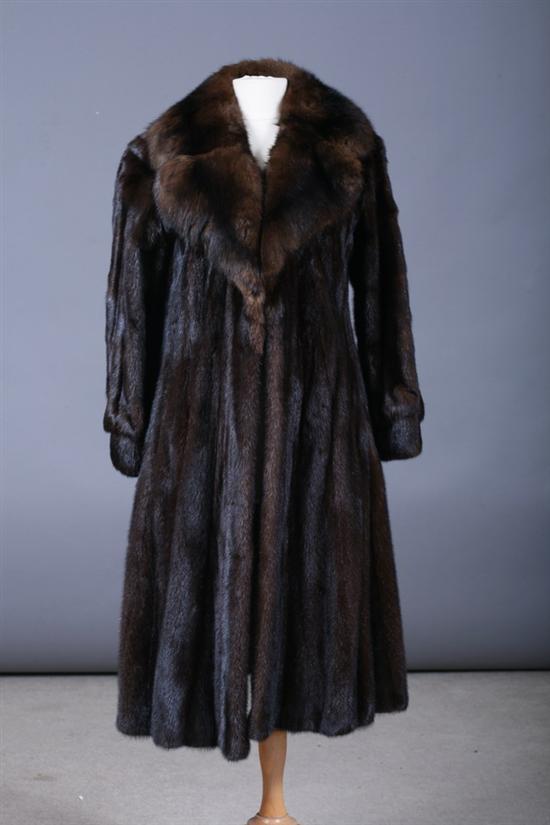 Appraisal: LADY'S ANKLE-LENGTH MINK FUR COAT retailed by Garfinckel's Washington DC