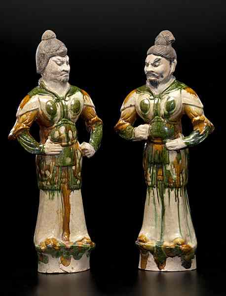 Appraisal: T'ang-Style Terra Cotta Figures Chinese attributed to th century a