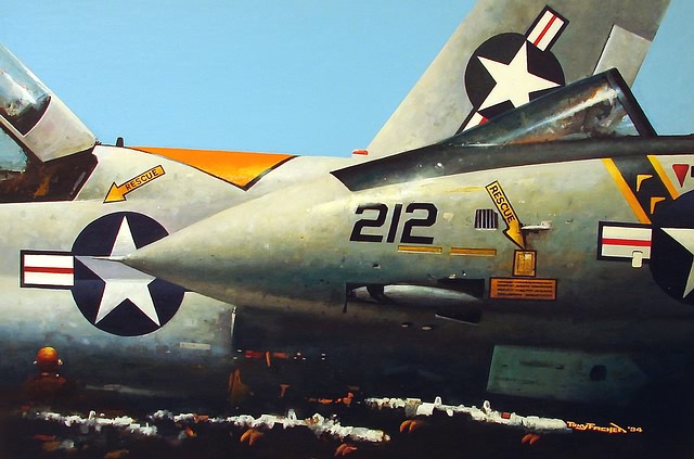 Appraisal: Tony Fachet O C painting depicting nose section of possibly