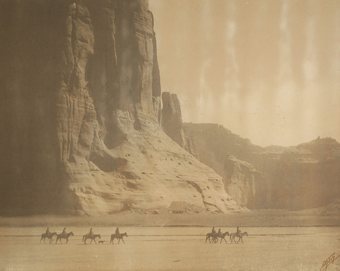 Appraisal: EDWARD S CURTIS ORIGINAL PHOTOGRAPHIC PRINT ON PAPER LAID ON