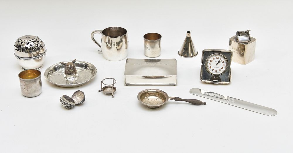 Appraisal: Sterling Silver Tableware Sterling silver tableware to include a box