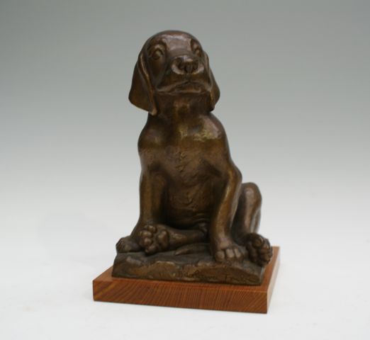 Appraisal: Barbara Tribe - Red Setter Puppy bronze inscribed 'Barbara Tribe