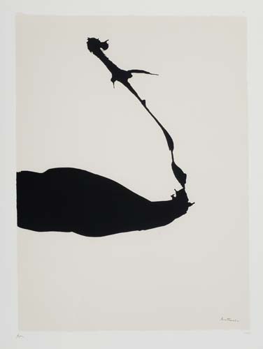 Appraisal: ROBERT MOTHERWELL Africa Suite Color screenprint printed in black and