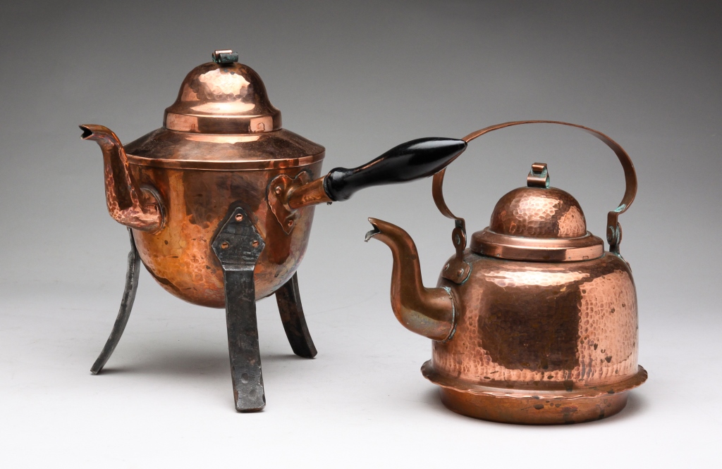 Appraisal: Twentieth century Both are hand hammered finishes A hot water