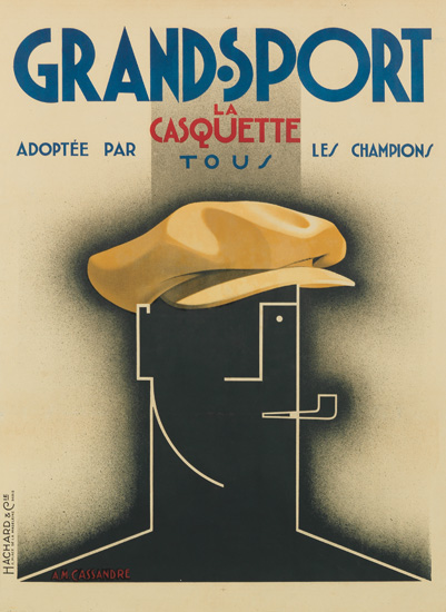 Appraisal: A M CASSANDRE ADOLPHE MOURON - GRAND SPORT x inches