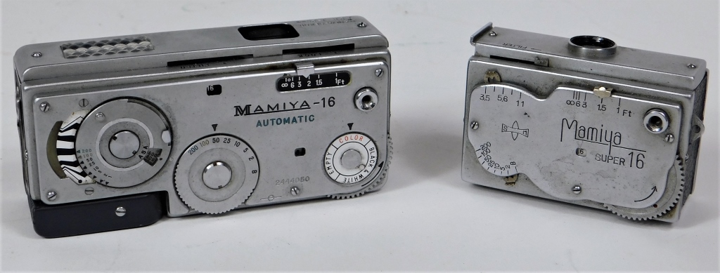 Appraisal: MAMIYA SUBMINIATURE CAMERAS Mamiya subminiature cameras Mamiya- automatic and Mamiya