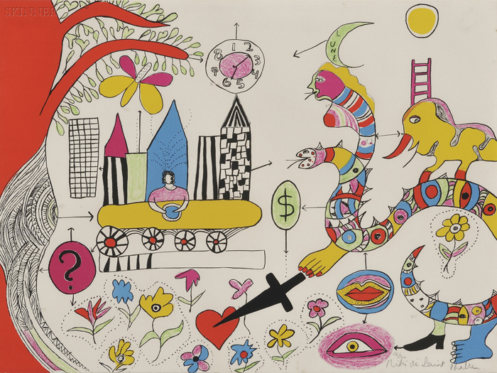 Appraisal: Niki de Saint Phalle French - R ve d'une jeune