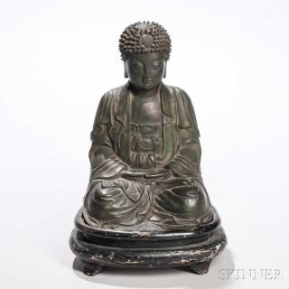 Appraisal: Bronze Statue of Buddha Bronze Statue of Buddha China seated