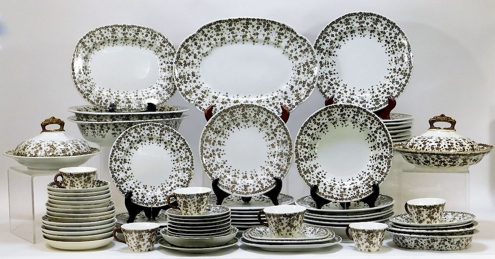 Appraisal: PC Royal Worcester for Abram French Dinner Set PC Royal