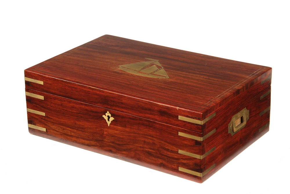 Appraisal: JEWELRY CHEST - Contemporary Hand Crafted Pakistani Rosewood Jewelry Chest