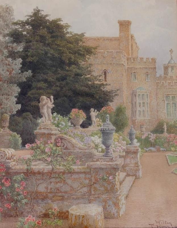 Appraisal: Thomas Henry Hunn British - - Wilton Garden Steps with