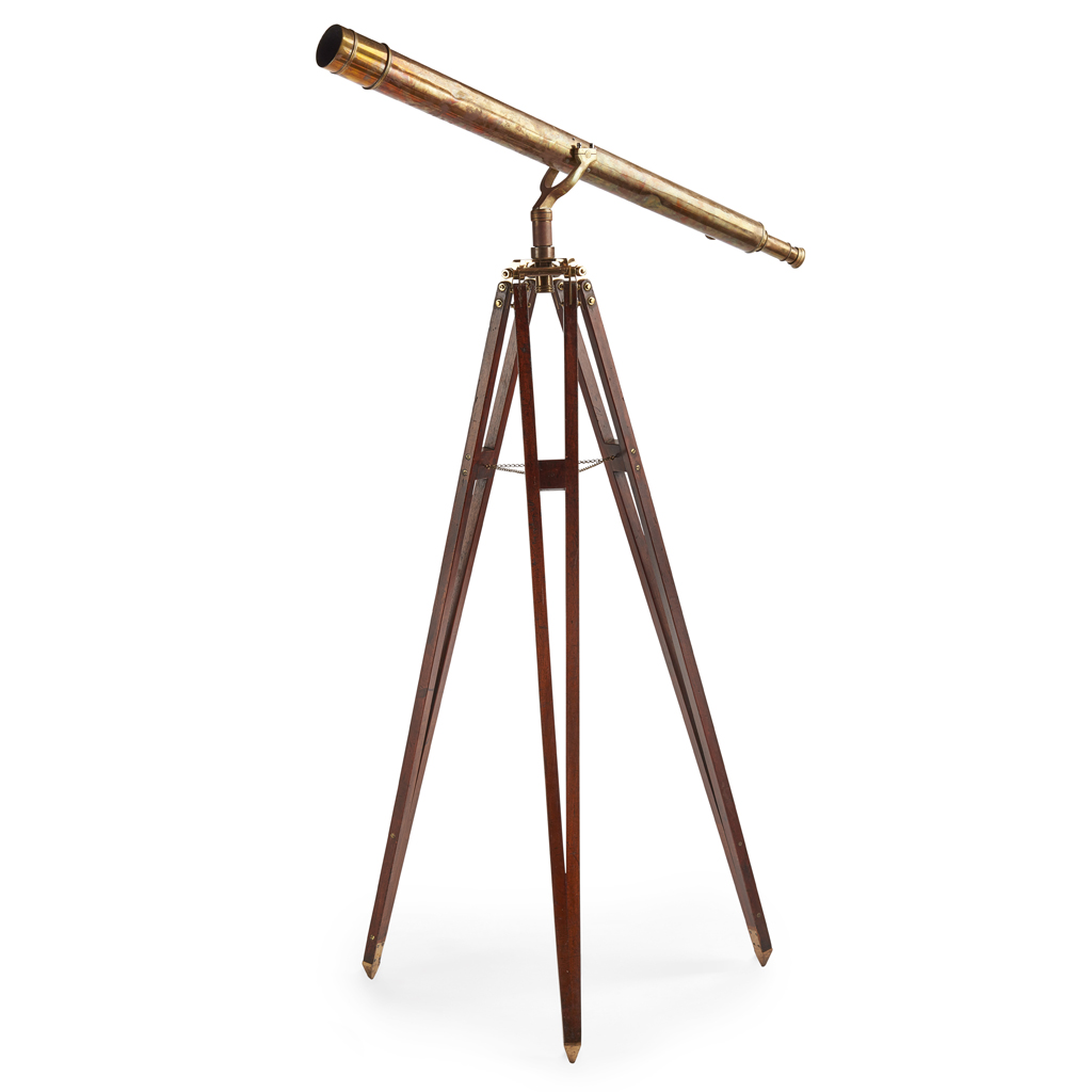 Appraisal: THE LOOKOUT' -INCH REFRACTING BRASS TELESCOPE BY NEWBOLD BULFORD LONDON