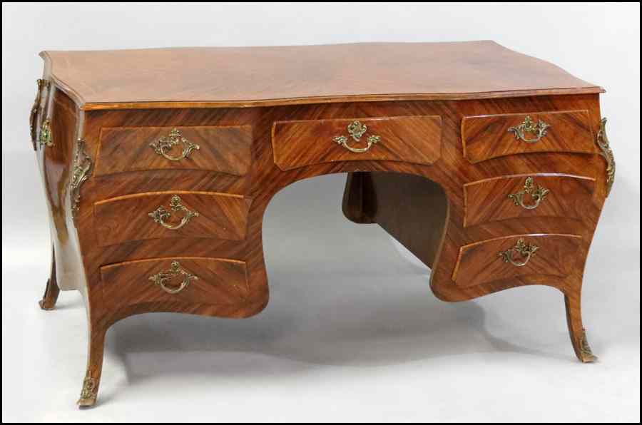 Appraisal: FRENCH ORMOLU MOUNTED DESK H '' W '' D ''