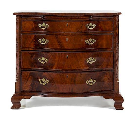 Appraisal: A George III Mahogany Bachelor's Chest Height x width x