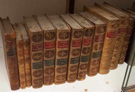 Appraisal: Sets Bindings Eleven titles comprising volumes bound in leather late