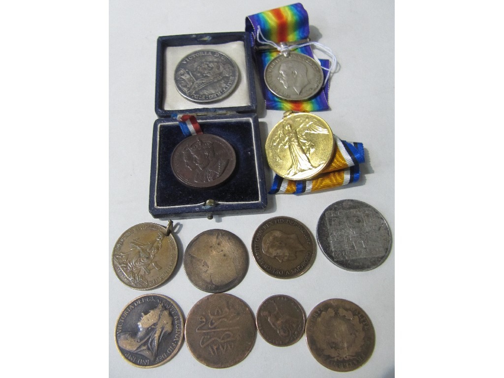 Appraisal: Lot comprising WWI medal group to PTE J R Buchanan