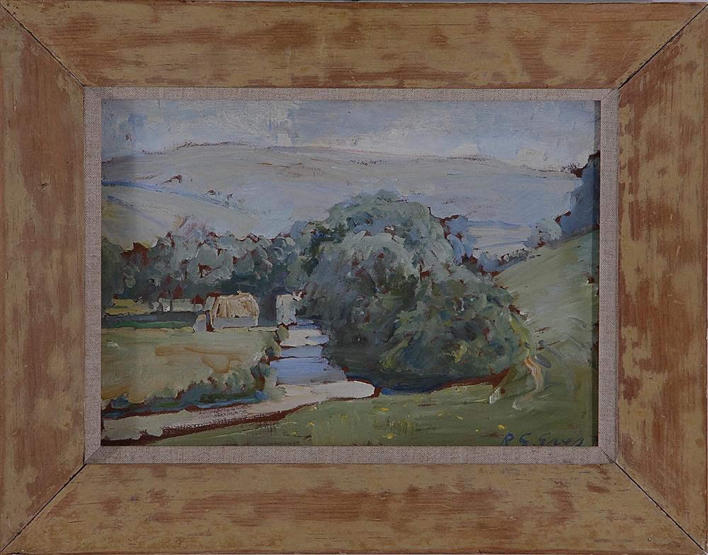 Appraisal: Reginald Grenville Eves British - SUMMER LANDSCAPE oil on panel