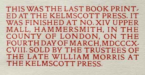 Appraisal: Morris William A Note by William Morris on his Aims