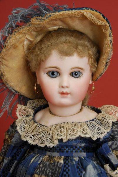 Appraisal: Portrait Jumeau Bebe on Bru Body France ca unmarked pale