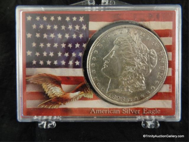 Appraisal: Morgan Silver Dollar CoinSet in a US Flag style Morgan