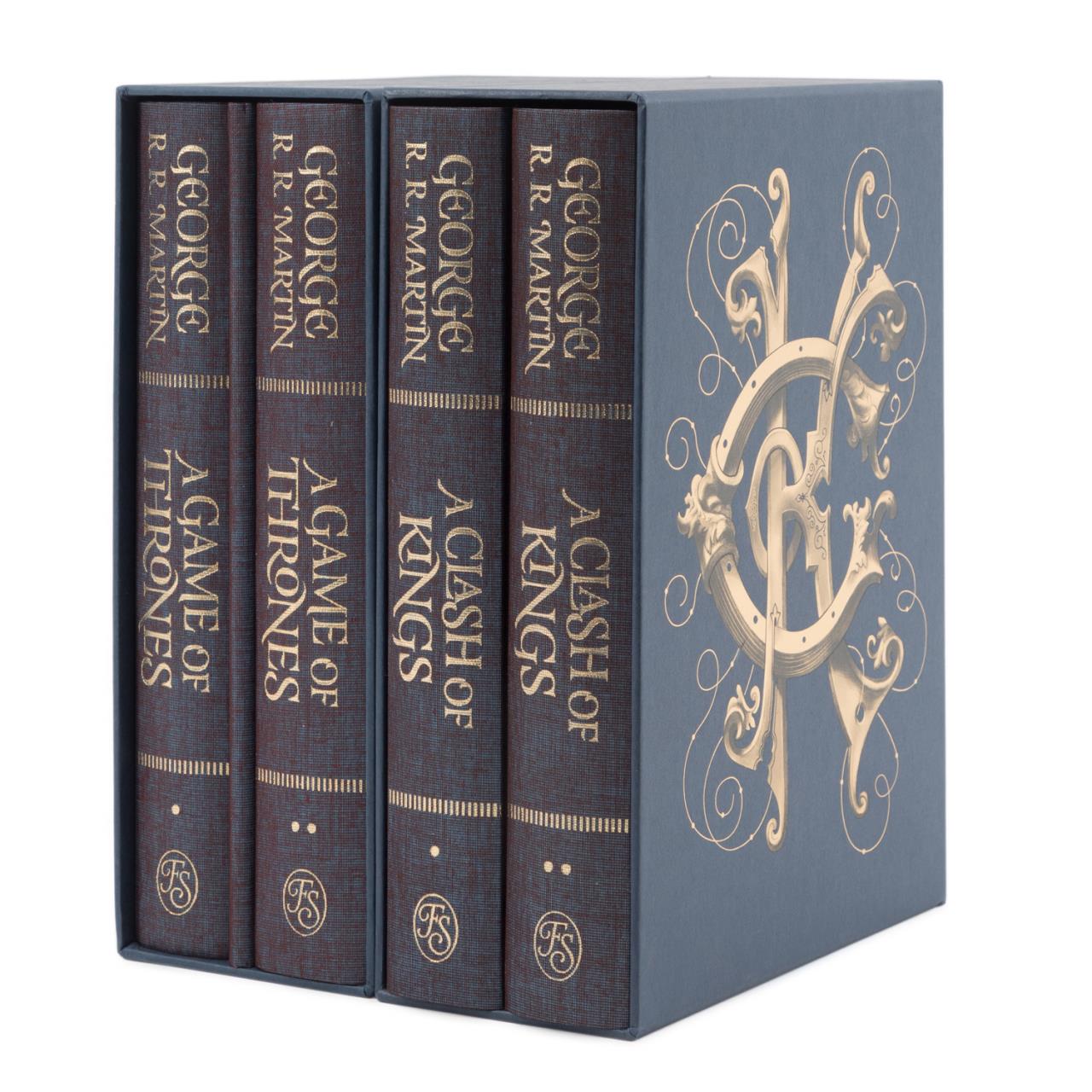 Appraisal: FOUR FOLIO SOCIETY GEORGE R R MARTIN BOOKS Set of