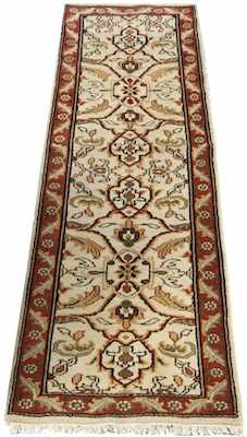 Appraisal: A Persian Oushak Runner Apprx '- x '- Medium silky