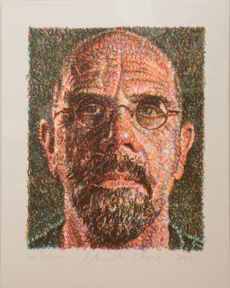 Appraisal: CHUCK CLOSE b SELF LINCOLN CENTER LIST ART FORTY-FIFTH ANNIVERSARY