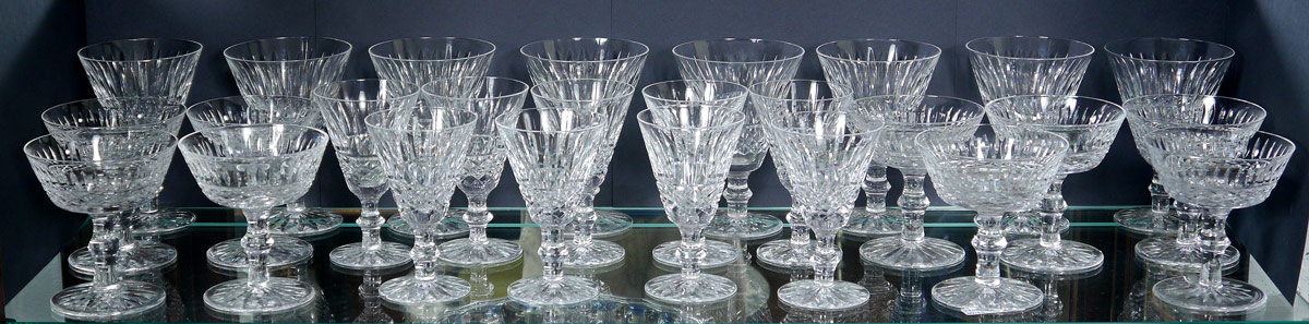 Appraisal: WATERFORD TRAMORE CRYSTAL STEMS To include each of Water ''