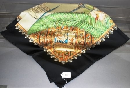 Appraisal: black green Alexander the Great Approx size x Neiman Marcus