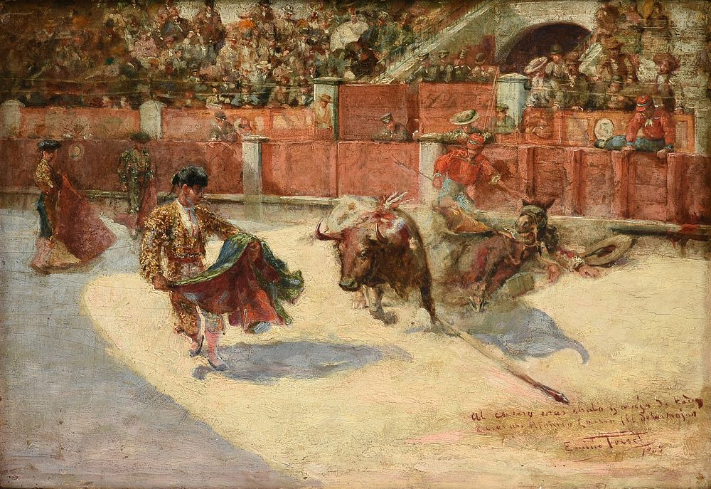 Appraisal: EMILIO PORSET Y MARTINEZ Spanish c - A PAINTING Matador