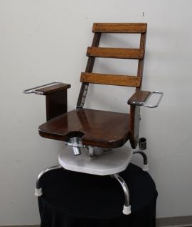 Appraisal: Fishermans Wooden Fighting Chair Hofbrow Inc Fishermans Wooden Fighting Chair