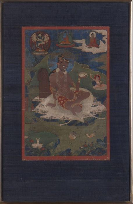 Appraisal: TIBETAN THANKA x in x in frame