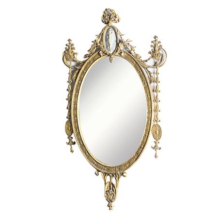 Appraisal: George III Style Gilt Composition Mirror Estimate -