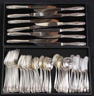 Appraisal: American sterling silver flatware service for twelve by Wallace in