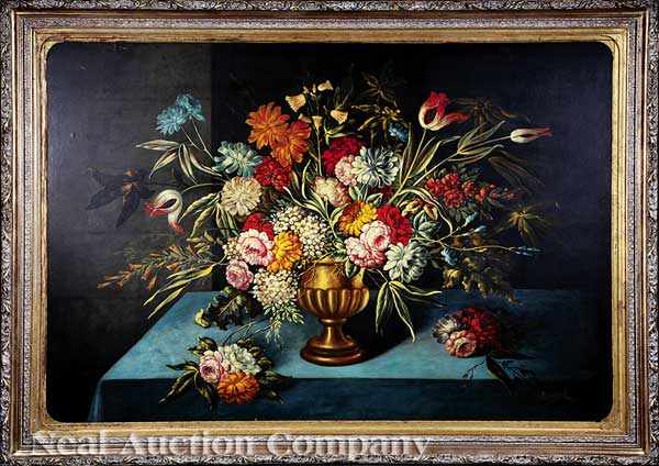 Appraisal: Bernaetz German late th early th c Still Life with