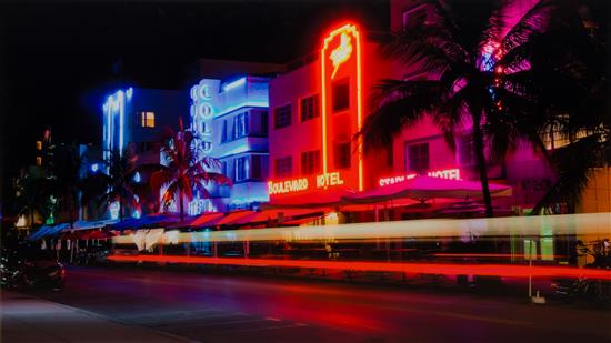 Appraisal: Sale Lot Artist Unknown th century Miami Beach Neon color