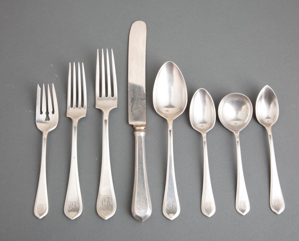 Appraisal: Gorham Old London Pattern Sterling Silver Flatware Service pat ret