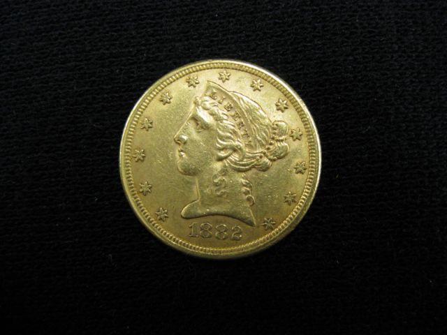 Appraisal: U S Liberty Head Gold Coin about uncirculated