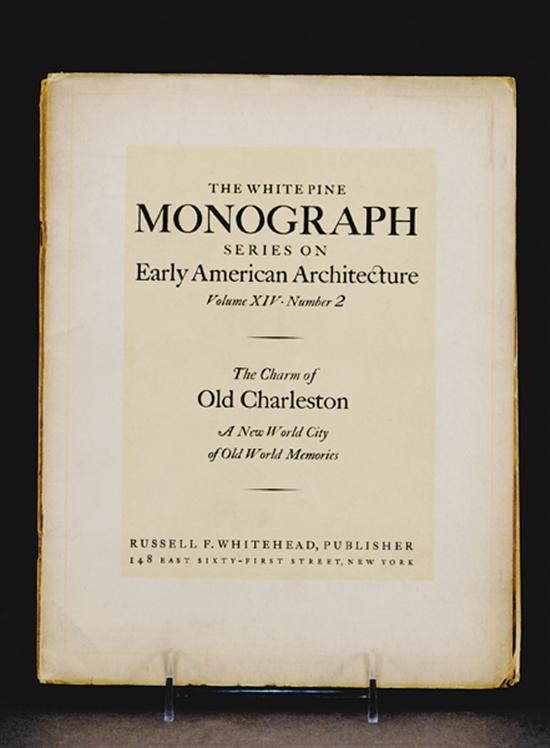 Appraisal: Books Charleston architecture monographs White Pine series THE WHITE PINE