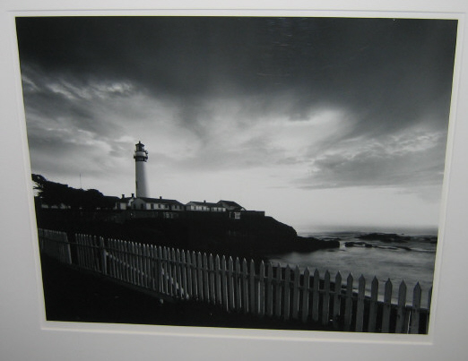 Appraisal: NEAL SWANSON AMERICAN PIGEON POINT LIGHTHOUSE print black and white