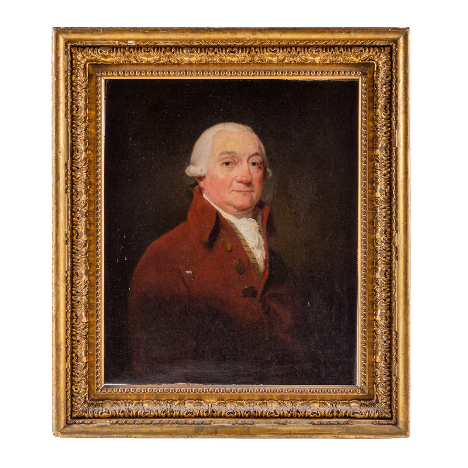 Appraisal: BRITISH SCHOOL TH C PORTRAIT OF A GENTLEMAN OIL Oil