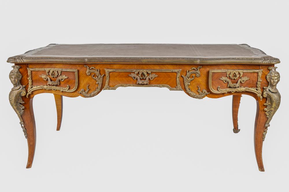 Appraisal: TREATY OF VERSAILLES LOUIS XV STYLE BUREAU PLATafter the model