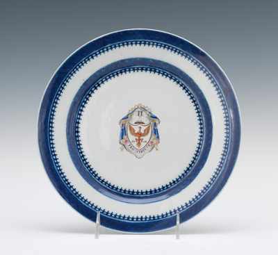 Appraisal: Chinese Export Armorial Plate Bearing the Arms of Reid ca