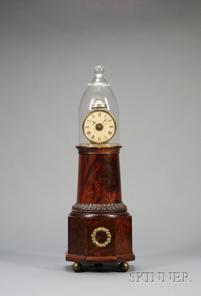 Appraisal: Mahogany Patent Alarm Timepiece or Lighthouse Clock by Simon Willard