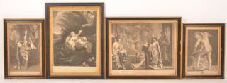 Appraisal: Four Various th Century Prints All in similar frames largest