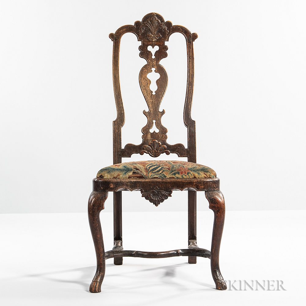 Appraisal: George I Walnut Side Chair George I Walnut Side Chair