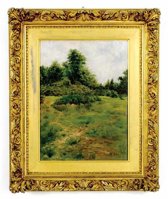 Appraisal: Edward Frederick Ertz Louisiana British - PETTIE BRETIGNE oil on