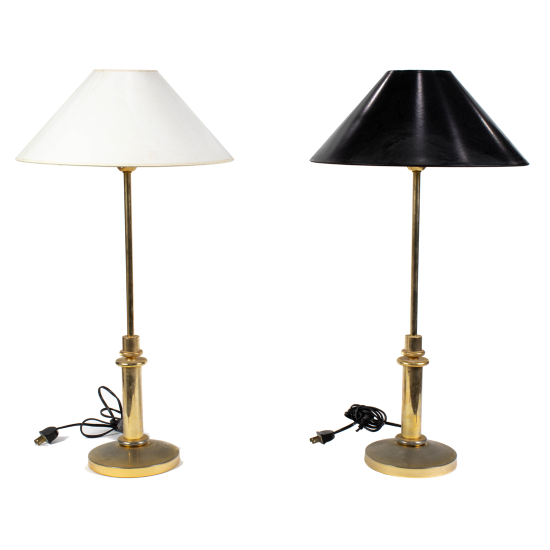 Appraisal: SET OF FRENCH GILT METAL BUFFET TABLE LAMPS Set of